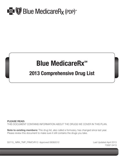 Blue Medicare Rx Value Plus (PDP) 2024 Formulary.